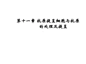 第十一章抗原提呈细胞与抗原的处理及提呈课件.ppt