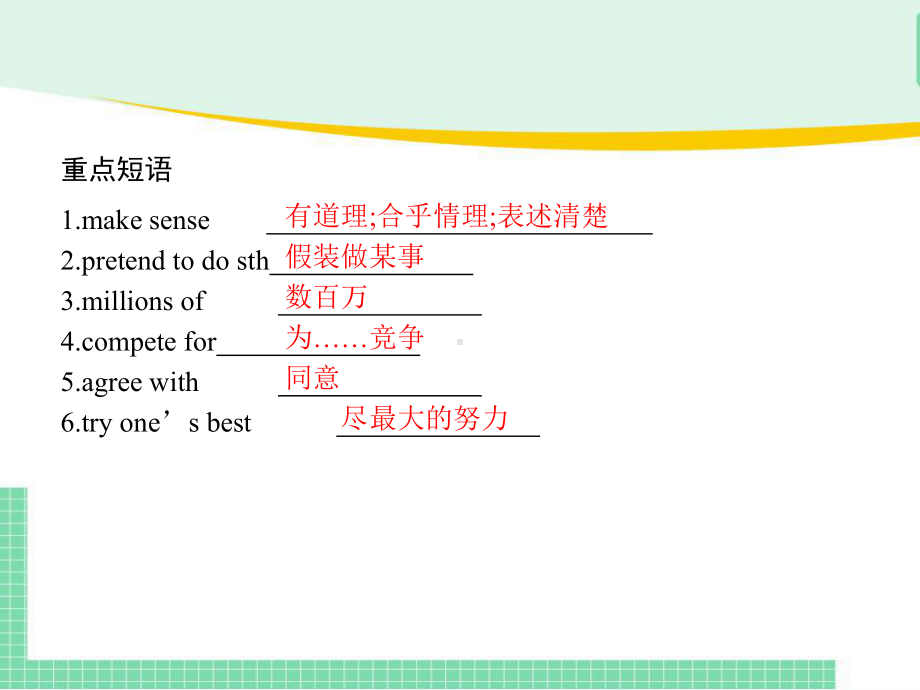 Unit 3 Discovering Useful Structures 知识点讲练(ppt课件)-2022新人教版（2019）《高中英语》必修第一册.pptx_第3页