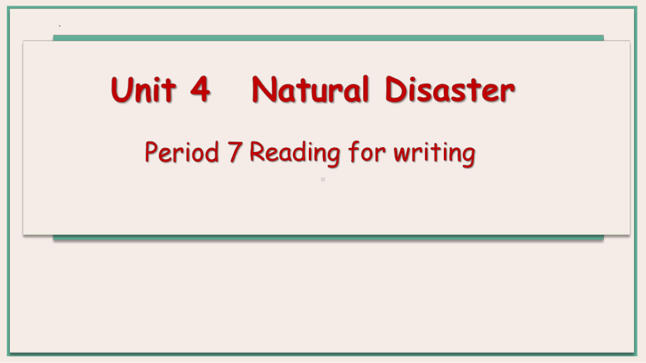 Unit 4 Reading for writing (ppt课件)-2022新人教版（2019）《高中英语》必修第一册.pptx_第1页