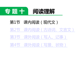 （语文）六年级下册语文课件小升初专题复习十阅读理解全国通用(共47张).pptx