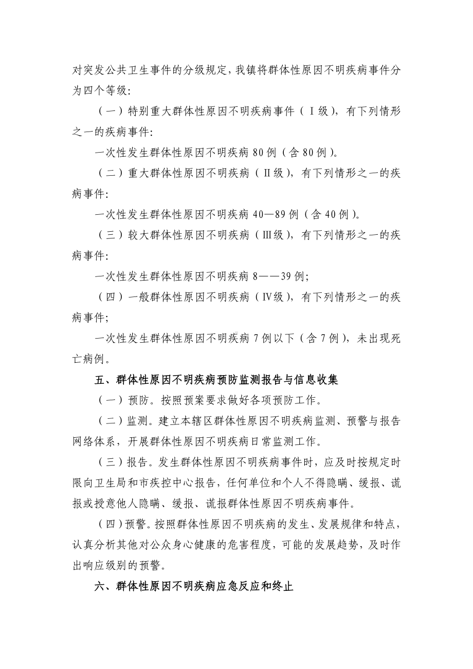 镇群体性原因不明疾病处置应急预案.docx_第2页