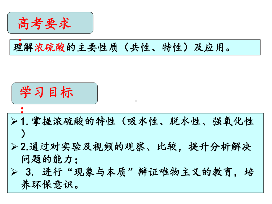 鲁科版高中化学必修一《浓硫酸性质》课件.ppt_第1页