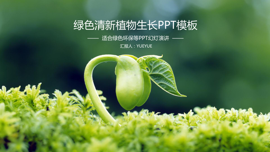 模板：色清新植物生长模板课件.pptx_第1页