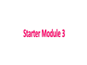 七年级英语上册StarterModule3Unit13课件(新版)外研版.ppt-(课件无音视频)