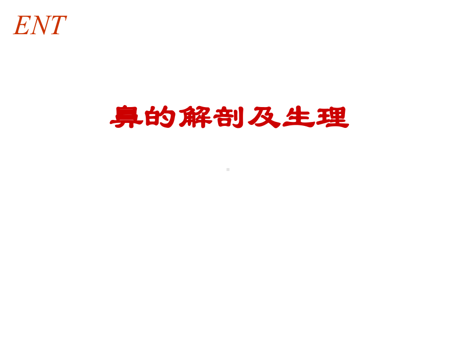 鼻的解剖及生理学课件.ppt_第1页