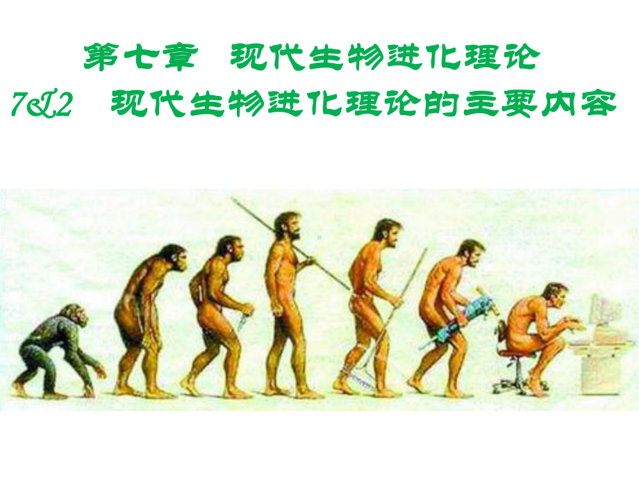 《72现代生物进化理论的主要内容》课件1.ppt_第1页