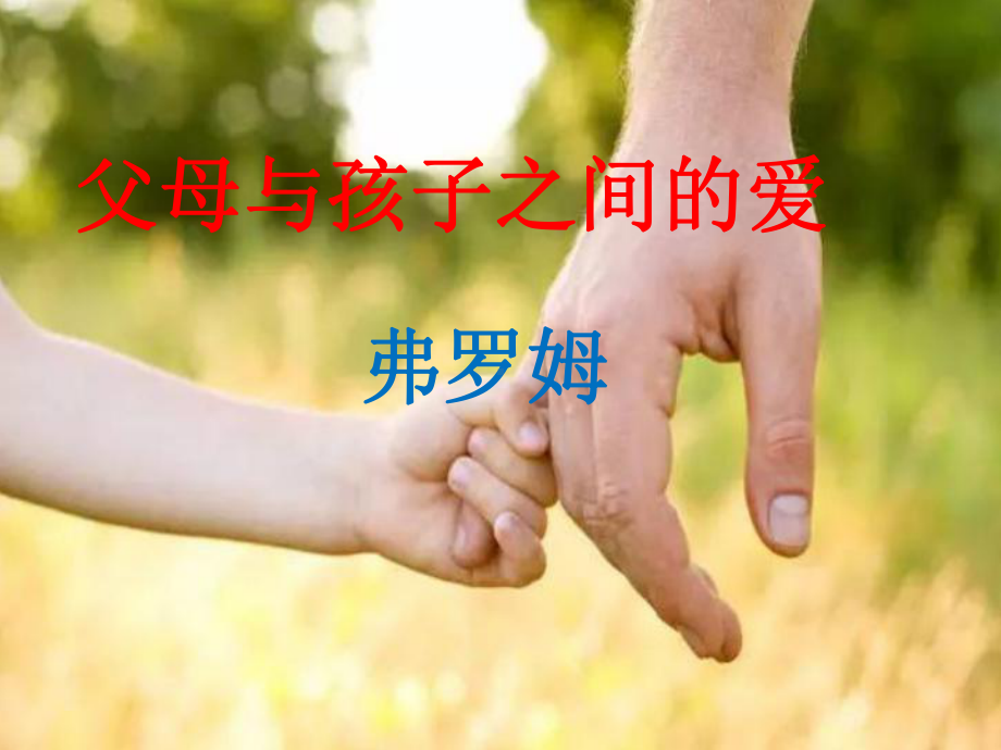 《父母与孩子之间的爱》教学课件.ppt_第1页