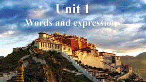 Unit 1 Words and expressions ppt课件-2022新人教版（2019）《高中英语》必修第二册.pptx