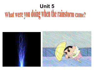 Unit5Whatwereyoudoingwhentherainstormcame公开课优秀课件.ppt