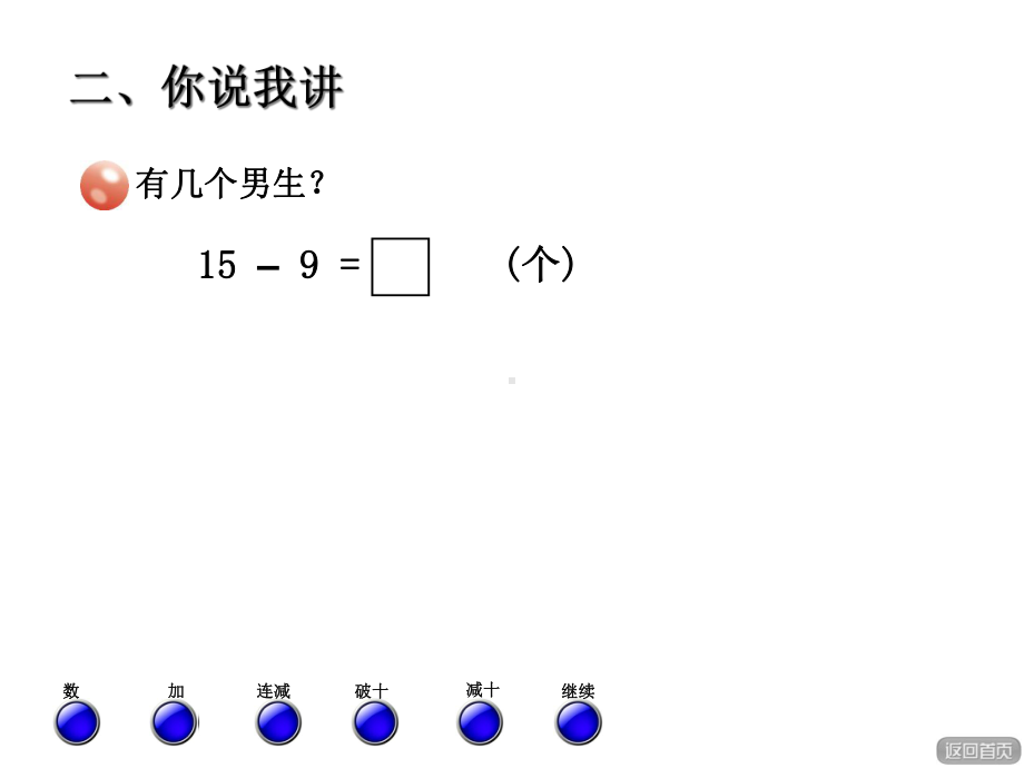 一年级数学下册第一单元《逛公园20以内的退位减法》课件.ppt_第3页