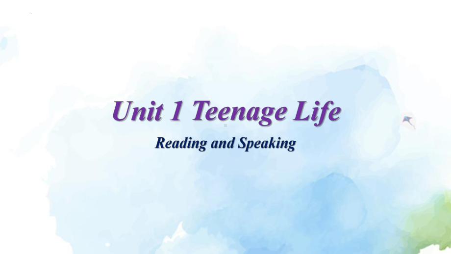 Unit 1 Teenage Life Listening and Speaking (ppt课件) (2)-2022新人教版（2019）《高中英语》必修第一册.pptx_第1页