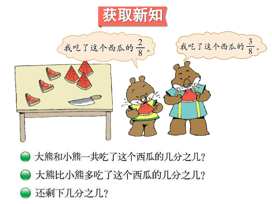 北师大版小学三年级下册数学《吃西瓜》课件.ppt_第3页