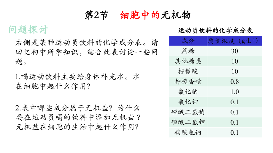 第2章第2节细胞中的无机物课件.pptx_第1页