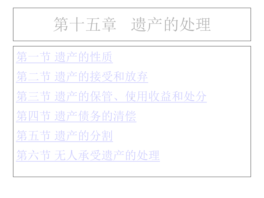 第十五章遗产的处理课件.ppt_第1页