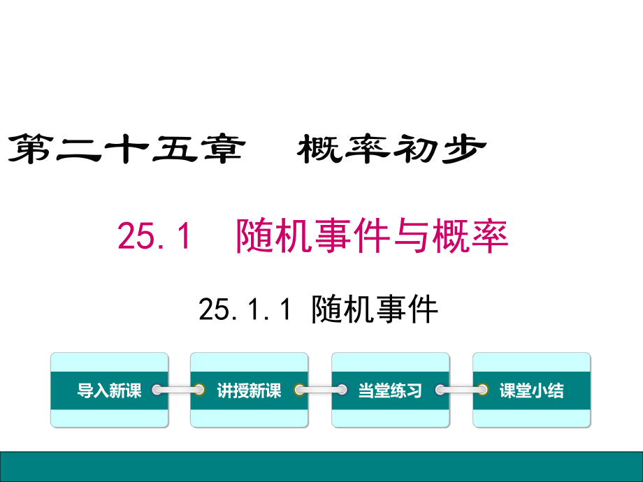 （公开课课件）九年级上册数学《2511随机事件》.ppt_第1页