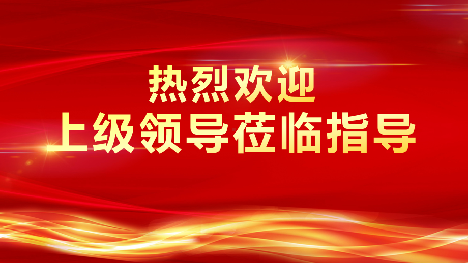 热烈欢迎上级领导莅临指导动态模板课件.pptx_第1页