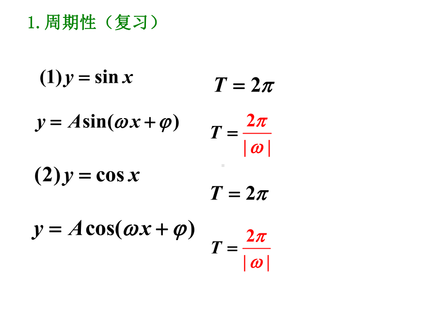 《正弦函数余弦函数的性质》课件2优质公开课人教A版必修4.ppt_第2页