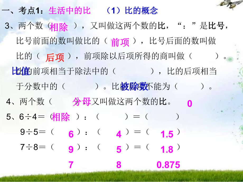 (北师大版)-六年级上数学比的复习.ppt_第3页