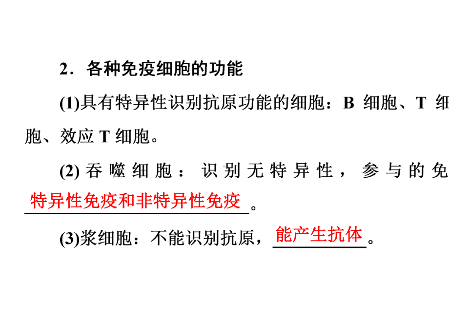 (通用版)2020版高考生物二轮复习第1部分专题8生命活动的调节考点4免疫调节课件.pptx_第3页