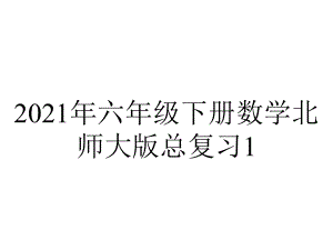 2021年六年级下册数学北师大版总复习1.3-小数分数百分数.ppt