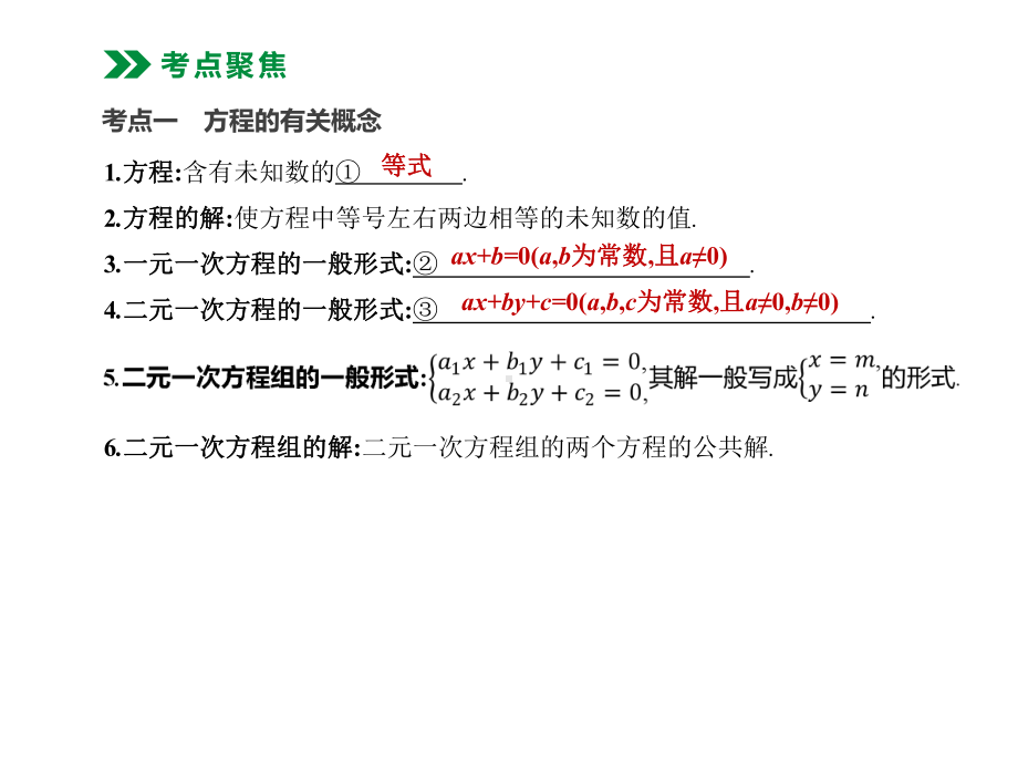 2020年数学中考专题复习：第05课时-一次方程(组)及其应用.pptx_第3页