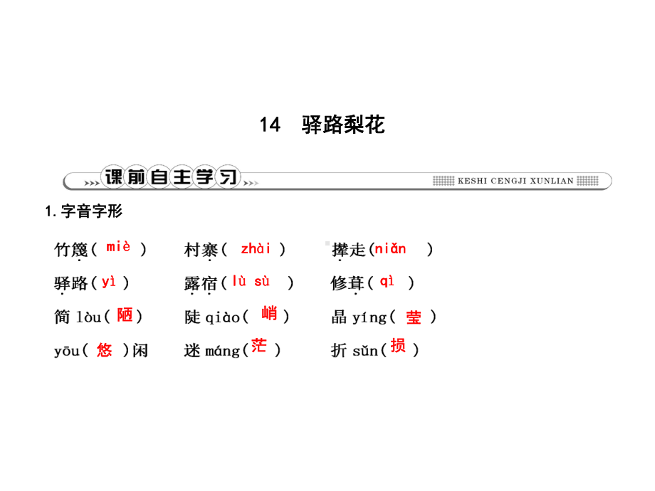 (名师整理)最新部编人教版语文七年级下册《驿路梨花》精品习题课件.ppt_第2页