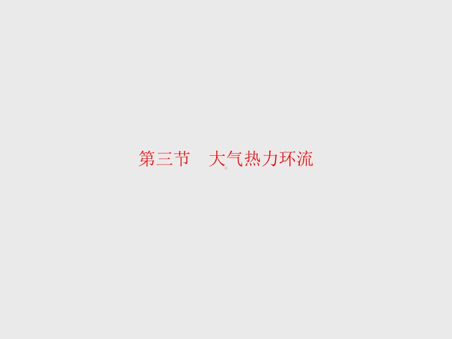 20202021学年高中地理新教材湘教版必修第一册同步课件：第三章第三节大气热力环流.pptx_第1页