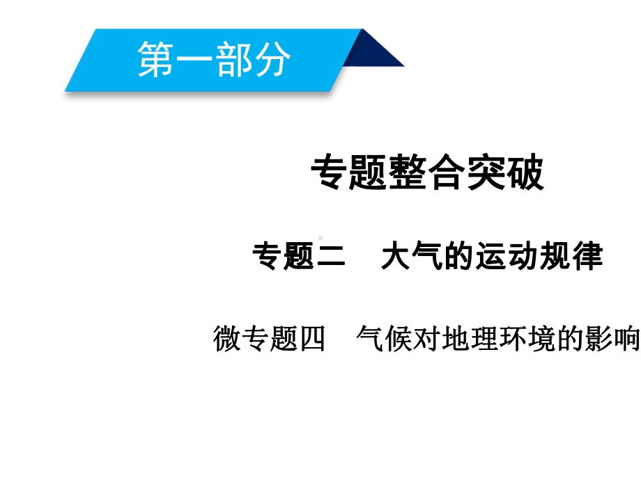 2020年高考地理第二轮冲刺复习微专题4气候对地理环境的影响.ppt_第2页