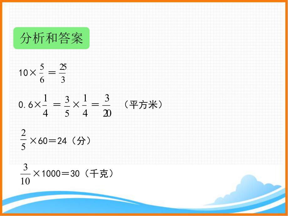 (新人教版)六年级上册数学第一单元《分数乘法复习课》名师教学课件.pptx_第3页