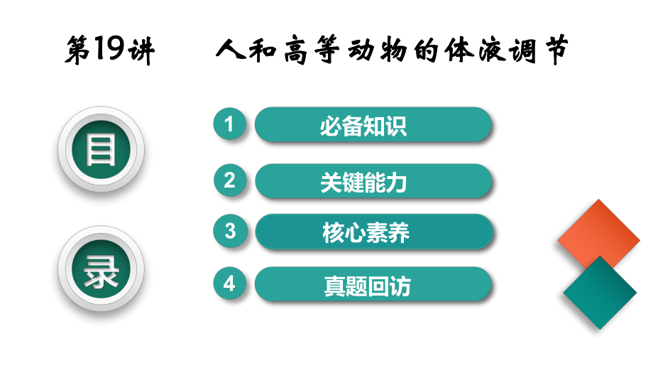 2021届一轮复习人教版人和高等动物的体液调节课件(80张).ppt_第1页