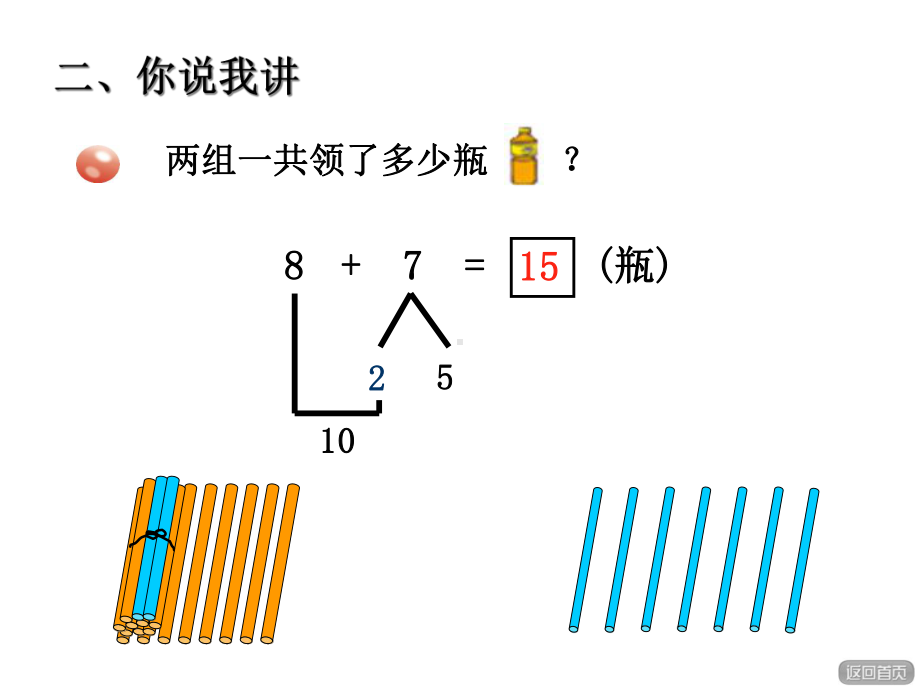 (赛课课件)青岛版一年级数学上册第七单元信息窗2《8加几》.ppt_第3页