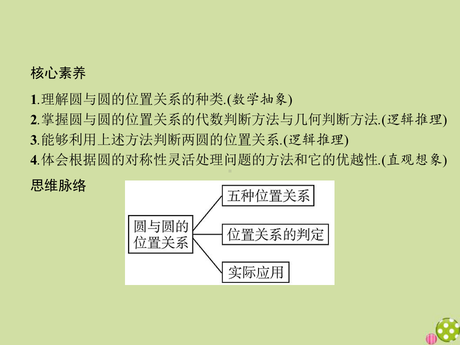 2021学年新教材高中数学第二章平面解析几何234圆与圆的位置关系课件新人教B版选择性必修第一册.pptx_第2页