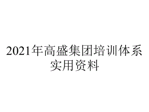 2021年高盛集团培训体系实用资料.ppt