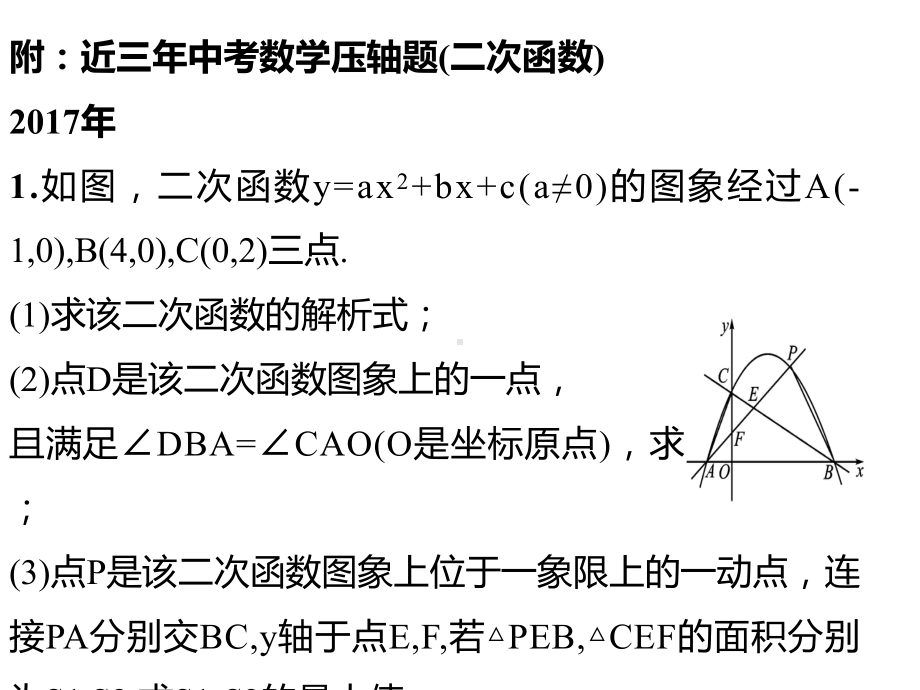 2020年中考数学专题复习—二次函数.ppt_第3页