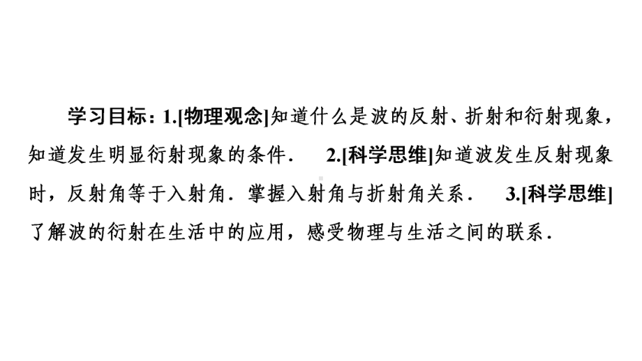 20202021学年物理新教材人教版选择性必修第一册课件：第3章3波的反射、折射和衍射.ppt_第2页