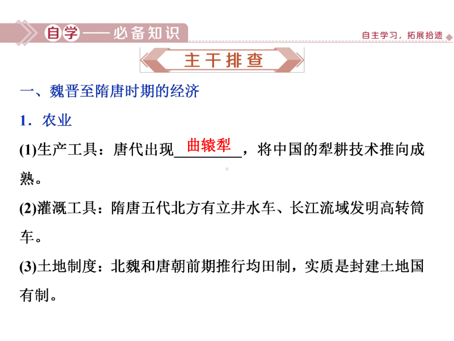 2020届高考历史(通史版)一轮复习专题三第2讲魏晋至隋唐时期经济、思想文化课件(59张).ppt_第3页