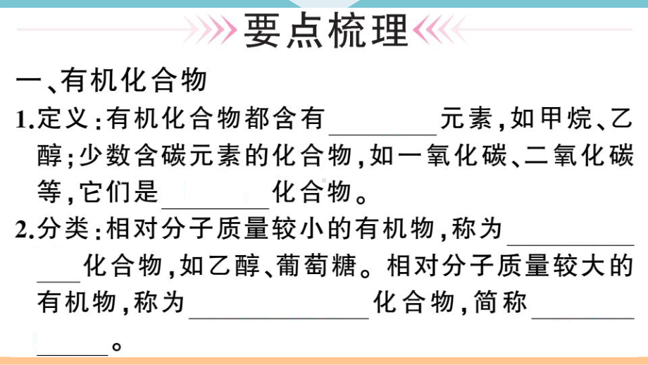 初三人教版九年级化学下册河南同步练习5第十二单元化学与生活3课题３有机合成材料.pptx_第2页