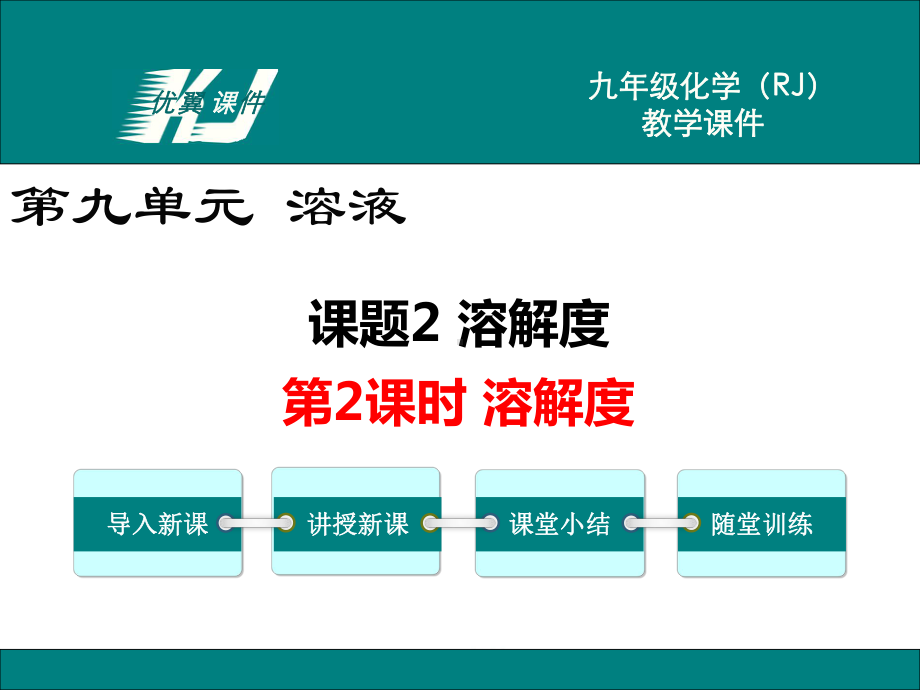 初三人教版九年级化学下册教学课件2第九单元溶液第2课时溶解度.pptx_第1页