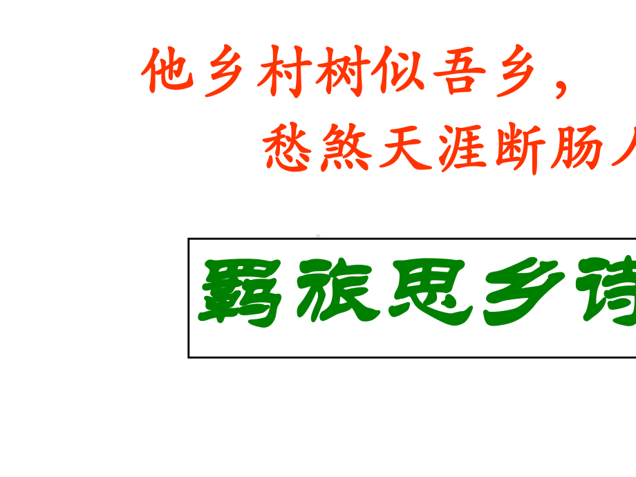 (名师整理)最新部编人教版语文中考古诗词《羁旅思乡诗》专题鉴赏精品课件.pptx_第3页