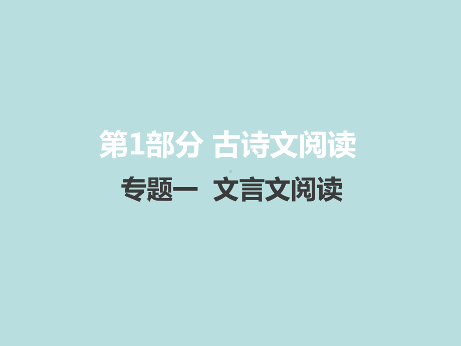 2021届新高考版语文课件-专题1文言文阅读(共132张).pptx_第1页