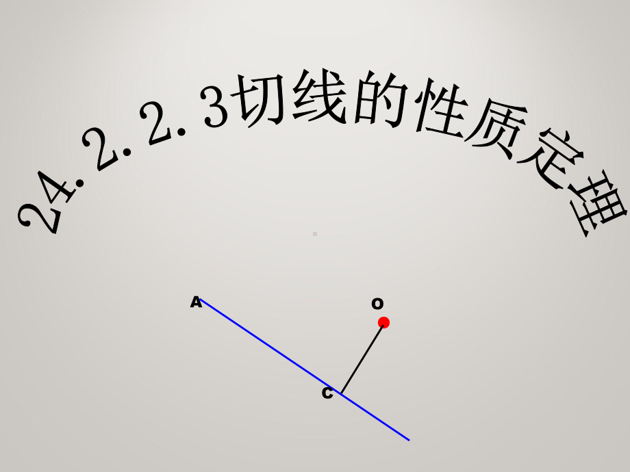 (第11套)人教版九年级数学上册242《圆》切线的性质定理教学课件.ppt_第2页