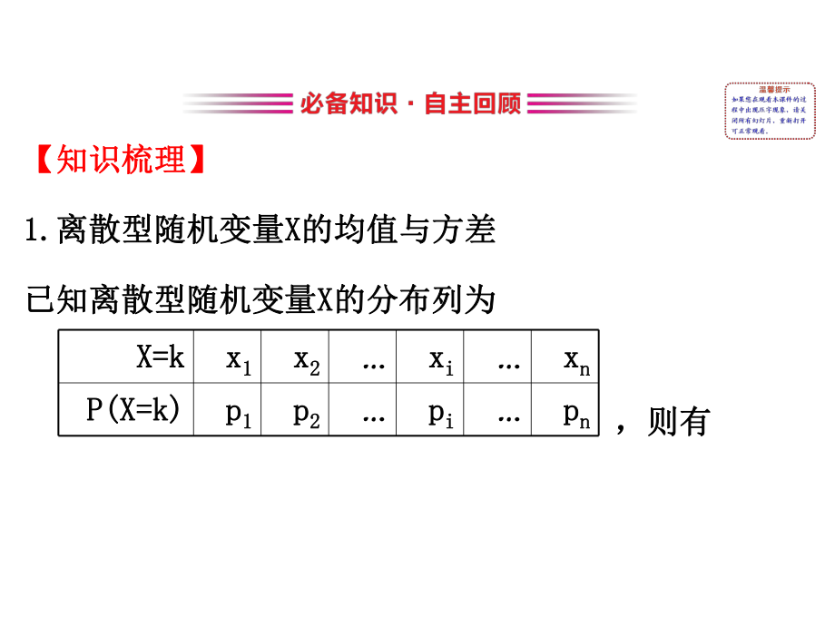 2020届高中数学一轮复习人教A版离散型随机变量分布列PPT课件(98张).ppt_第2页