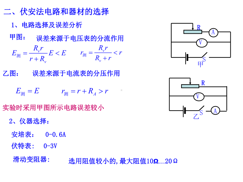 4-2测电源电动势内电阻.ppt_第3页