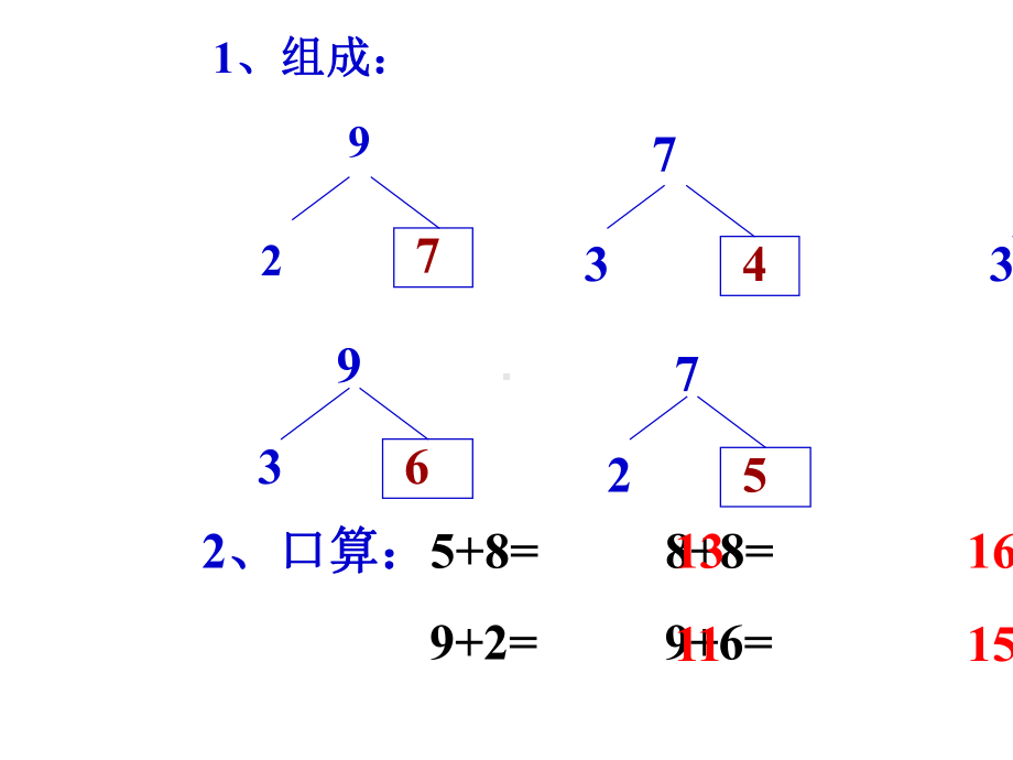 (小学)人教版一年级下册数学《20以内进位加法》课件.ppt_第2页