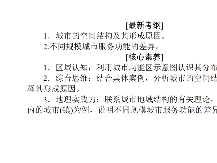 2020版高考地理一轮复习第19讲城市内部空间结构和不同等级城市的服务功能课件新人教版.ppt_第2页