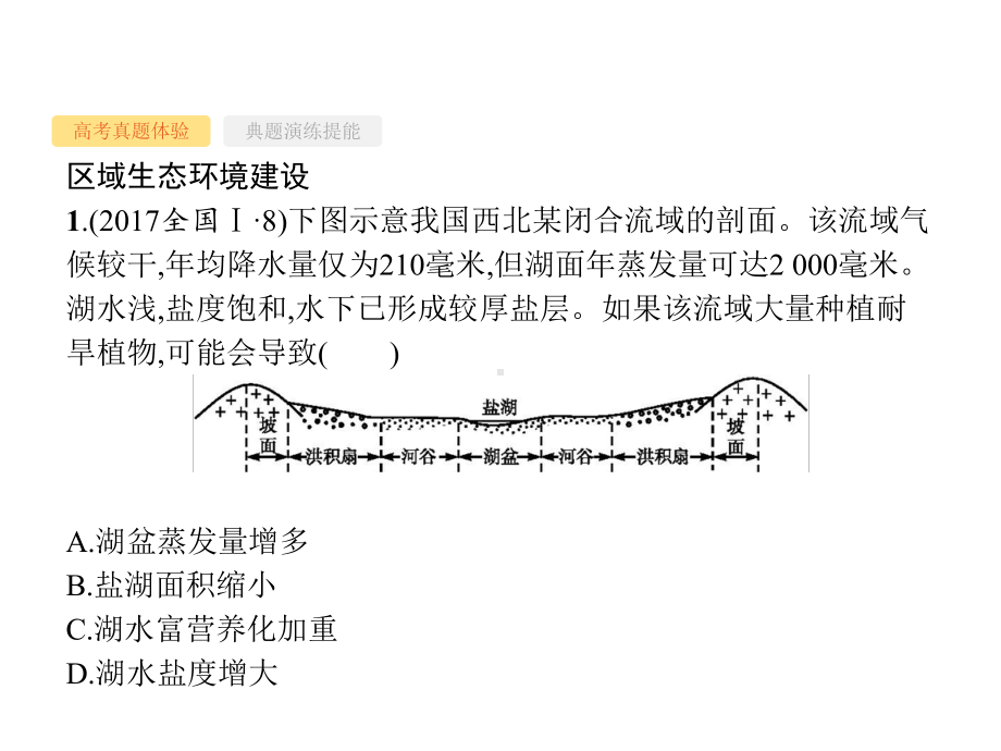 2020版高考地理二轮复习专题十四区域生态环境建设与资源开发课件.pptx_第3页