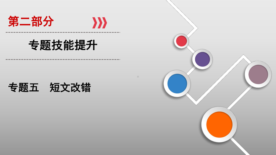 2020届高三高考二轮复习英语课件：第10讲短文改错(共46张).ppt_第1页