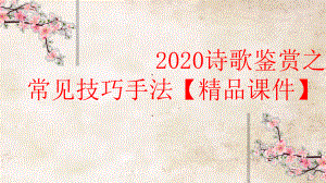 2020诗歌鉴赏之常见技巧手法（课件）.pptx