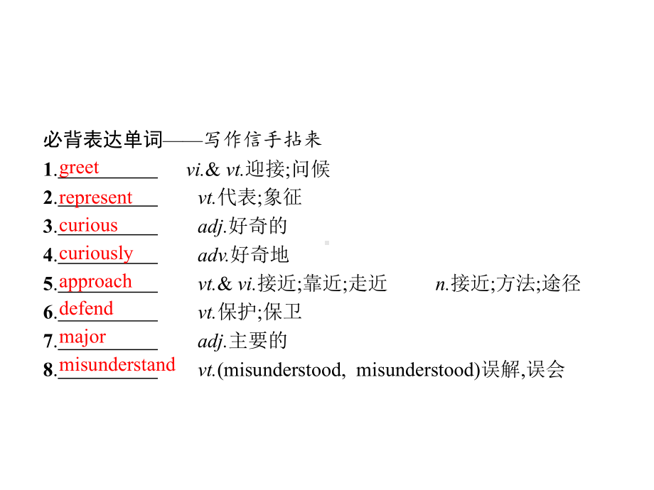 2021届高考英语一轮复习Unit4Bodylanguage预习案ppt课件新人教版必修4.pptx_第2页