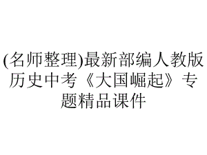 (名师整理)最新部编人教版历史中考《大国崛起》专题精品课件.ppt